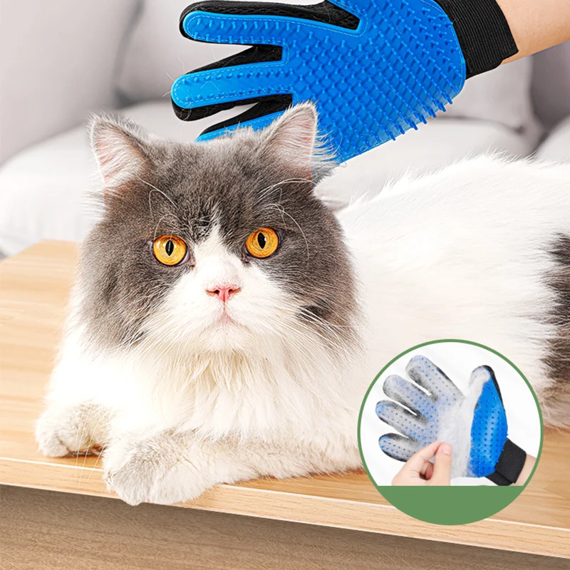 

Pet Hair Remover Cat Brush Silicone Pet Gloves General for Cats and Dogs Gloves Comb Hair Removal Brush Hair Sticking Device