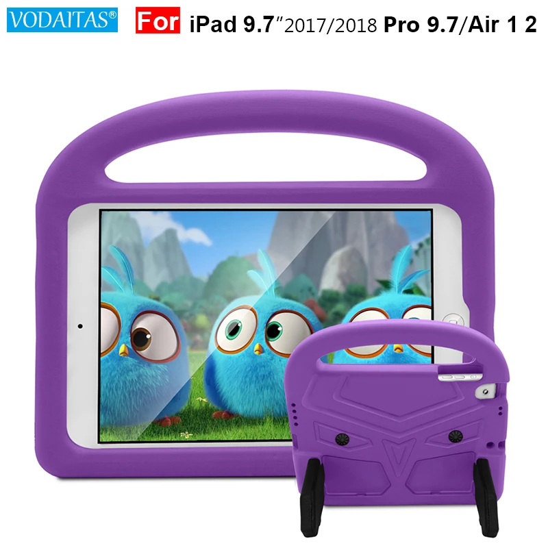 

Чехол-накладка для iPad 9,7 дюйма, 2017/2018 дюйма, Air 2, силиконовый, противоударный, с изображением птицы, A1893/A1954, A1822