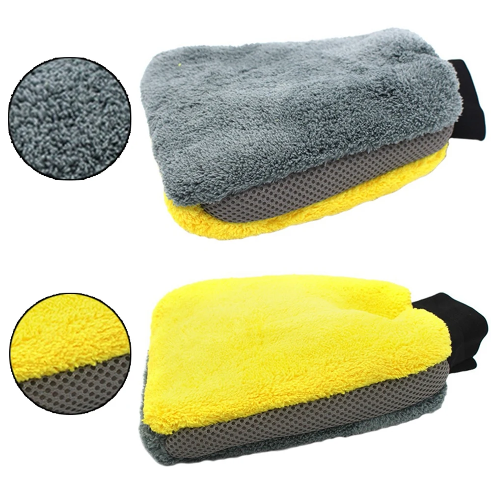 Перчатки для мытья автомобиля из микрофибры кораллового флиса инструменты