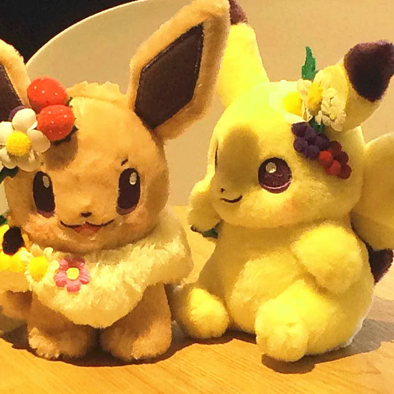 Плюшевая кукла Takatra tomy pokemon pichu Eevee мягкая игрушка аниме экшн-фигурки куклы