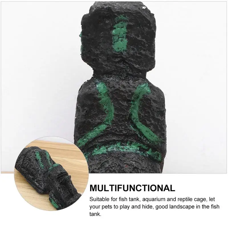 

2pcs Resin Landscape Creative Unique Resin Reptile Cage Statue Fish Tank Ornament for Fish Tank Garden Decoration Jardineria