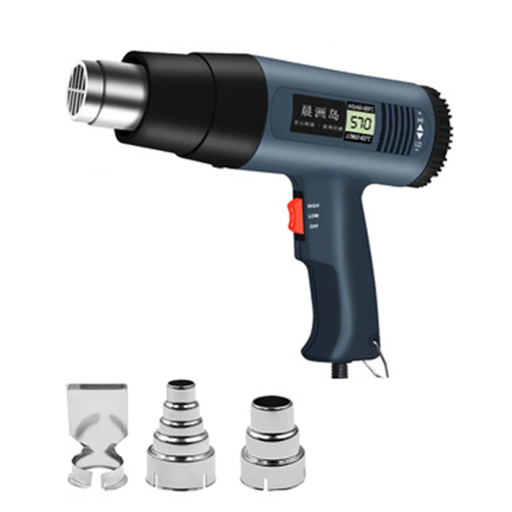 

Термопистолет с контролем температуры, цифровой дисплей, Промышленный компактный портативный сварочный фонарь для пластика и пленки