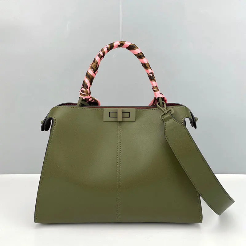 

TOP luxury peek-a-boo, leather, cowhide bag, ladies designer handbag, fashion large-capacity, shoulder messenger bag