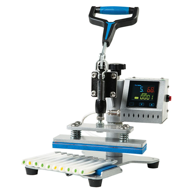 

Ballpoint Pen LCD Watch Multifunction Ten Stations Hot Stamping Machine Efficient Manual Pen Printer Hot Stamping Equipment