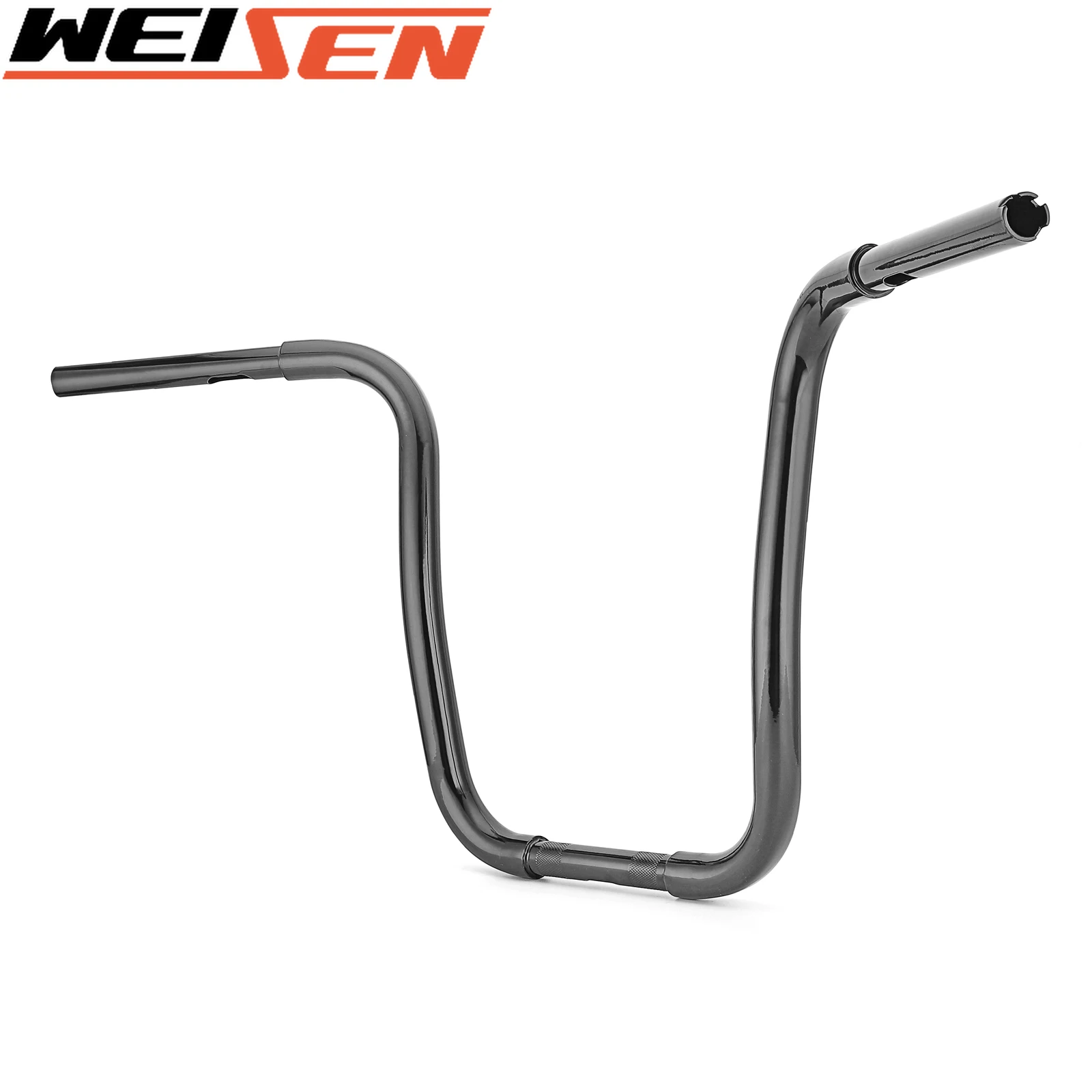 

Бесшовная стальная труба RISE для Harley, 18 дюймов, руль «обезьяна», изогнутая вперед, Softail Dyna Road King 1994-2021