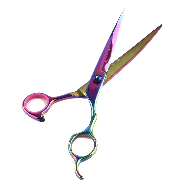 7 0 дюйма Профессиональные ножницы для собак Стрижка стрижки волос прямые и