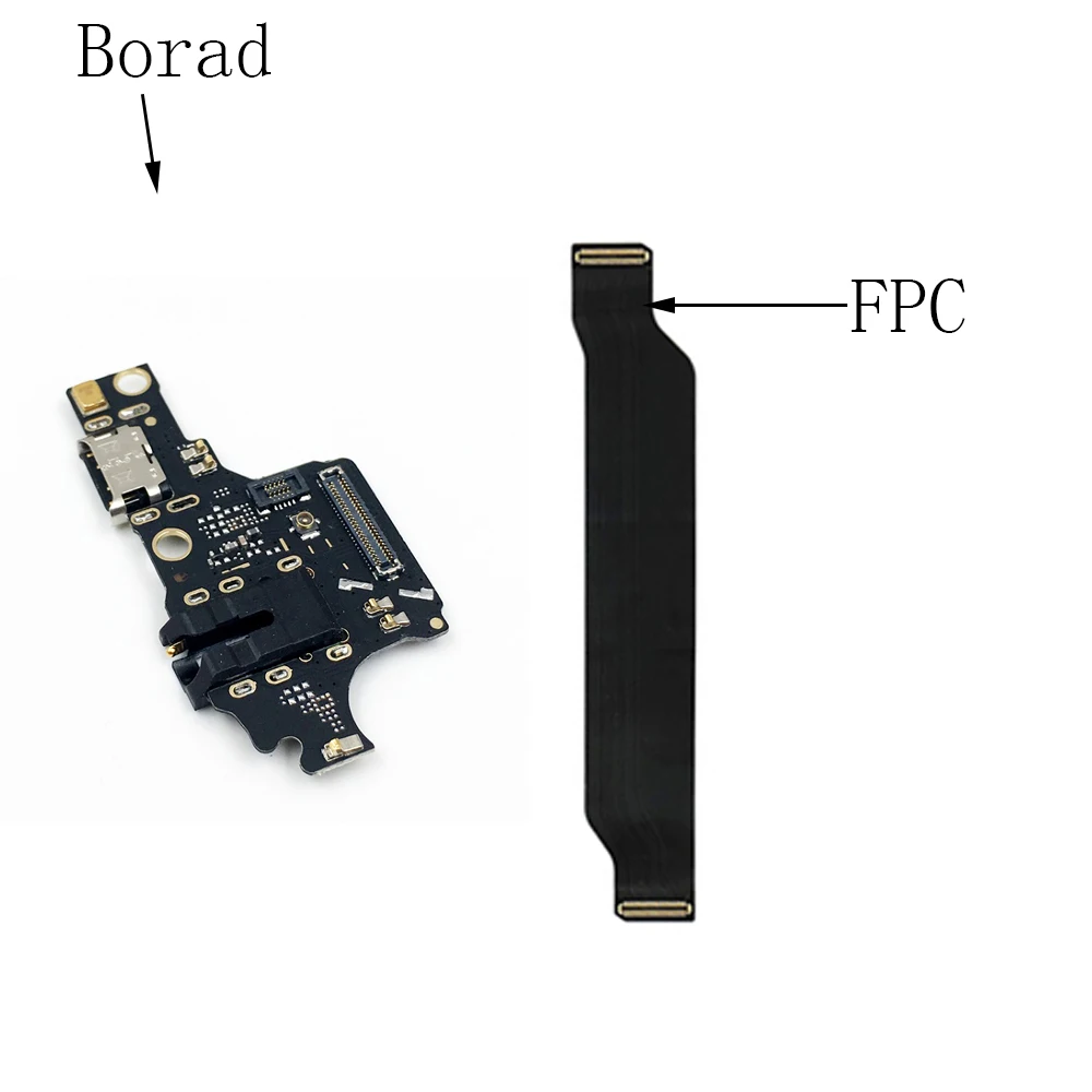 

Micro Dock Connector Charger Plug Board+ Headphone Jack Audio / Microphone For Huawei Honor 10 USB Charging Port Flex Cable