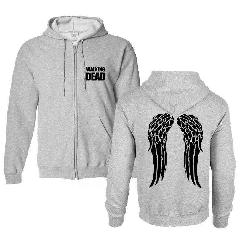 Мужская толстовка с капюшоном на молнии длинным рукавом|Мужские толстовки и
