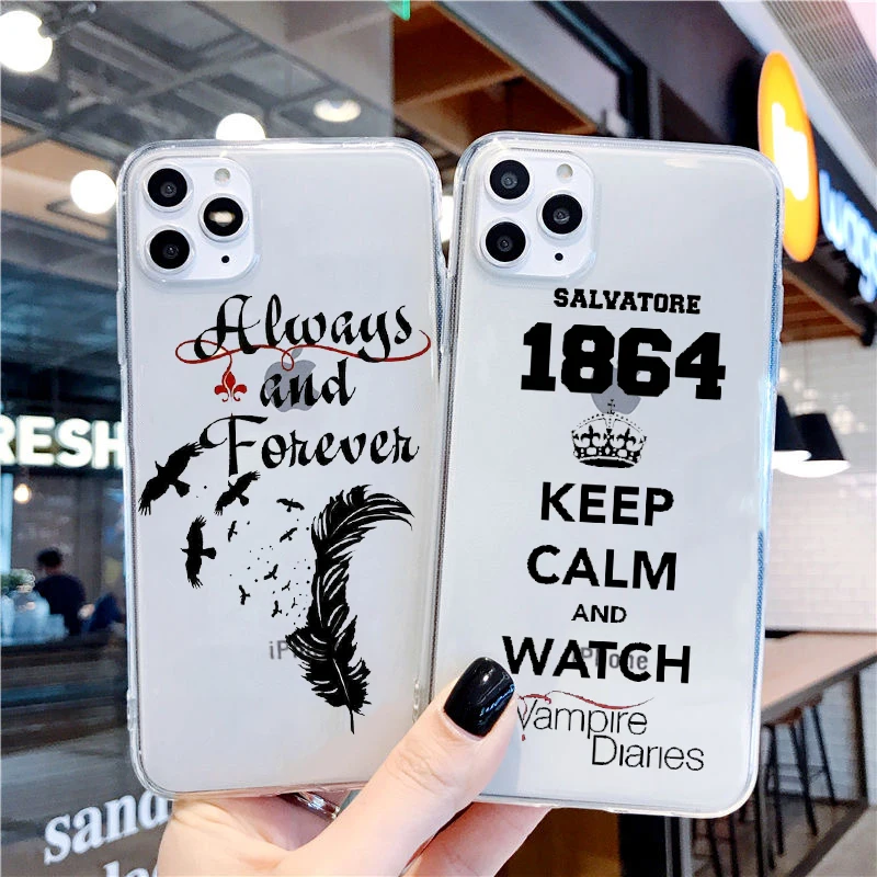 Мягкий чехол для телефона из ТПУ с дневниками вампира Стефаном деймоном