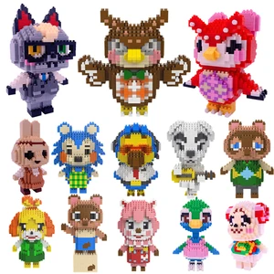 Конструктор пересечение животных Раймонд, 3D модель, сделай сам, мини-алмазные блоки, Lsabelle, конструктор, игрушка для детей