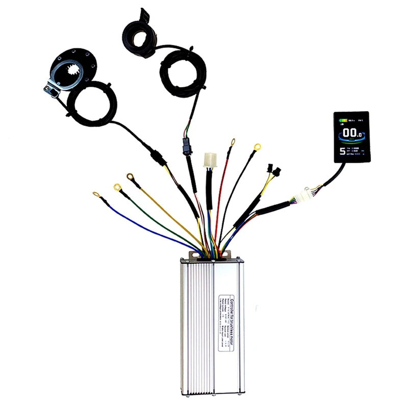 

36V/48V 1500W 35A Electric Bicycle Sine Wave Controller KT LCD8S Display&Thumb Throttle and Sensor SM Accessories