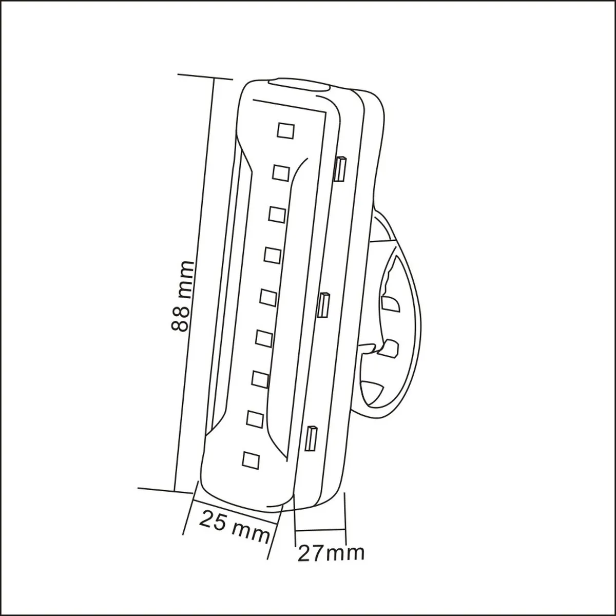 

1200mAh Bicycle Light USB Rechargeable Bike Rear Light IPX5 Waterproof LED Headlight Bike Accessories 9 Led Tailligt Lamp