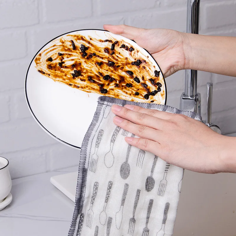 10 шт. хлопковые полотенца для мытья посуды 8 слоев | Дом и сад