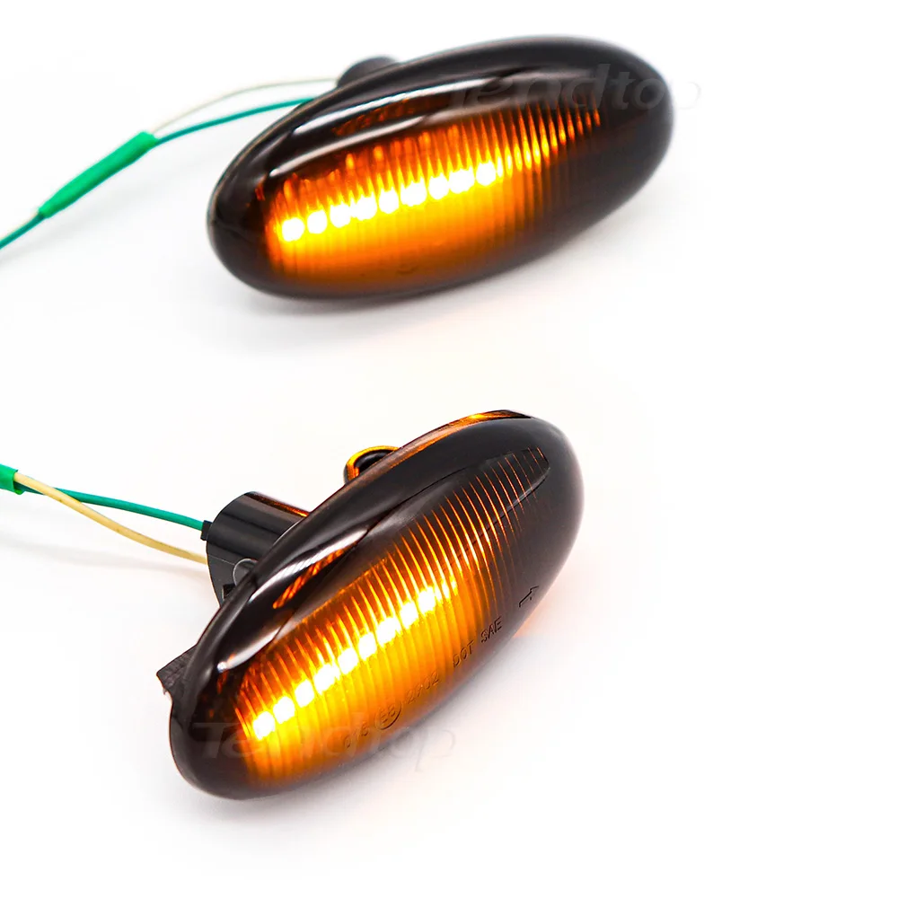 Пара Светодиодный Боковой габаритный указатель поворота светодиодные боковые