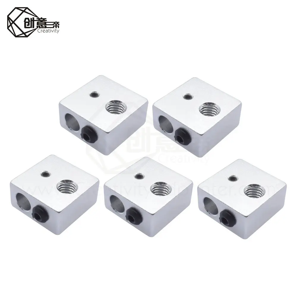 Нагревательный алюминиевый блок 3D печати MK8 для экструдера MK7/MK8 аксессуары