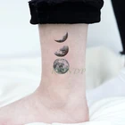 Водостойкая временная татуировка Луна, тату-наклейки, флэш-тату, искусственная кожа, шея, боди, Арт, татуаж для мужчин, девочек и женщин