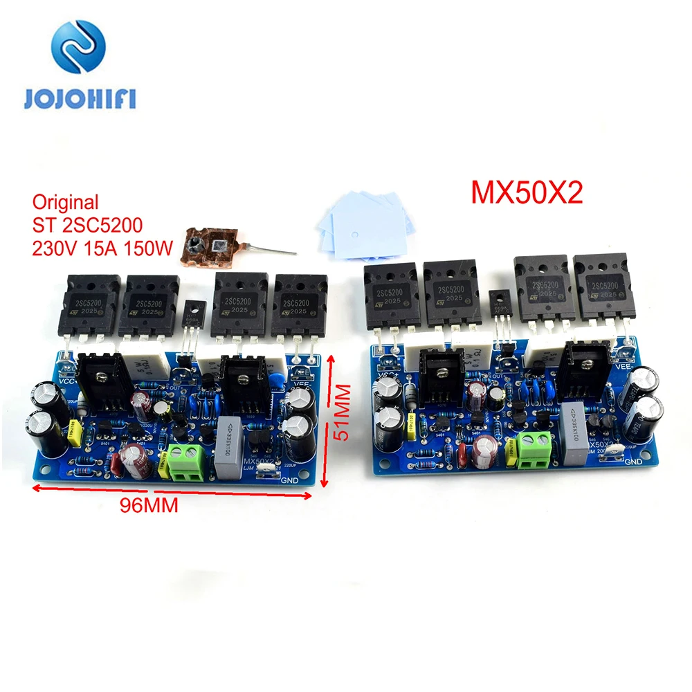 Одна пара комплектов для самостоятельной сборки MX50X2/готовая плата 200W8R ST 2SC5200