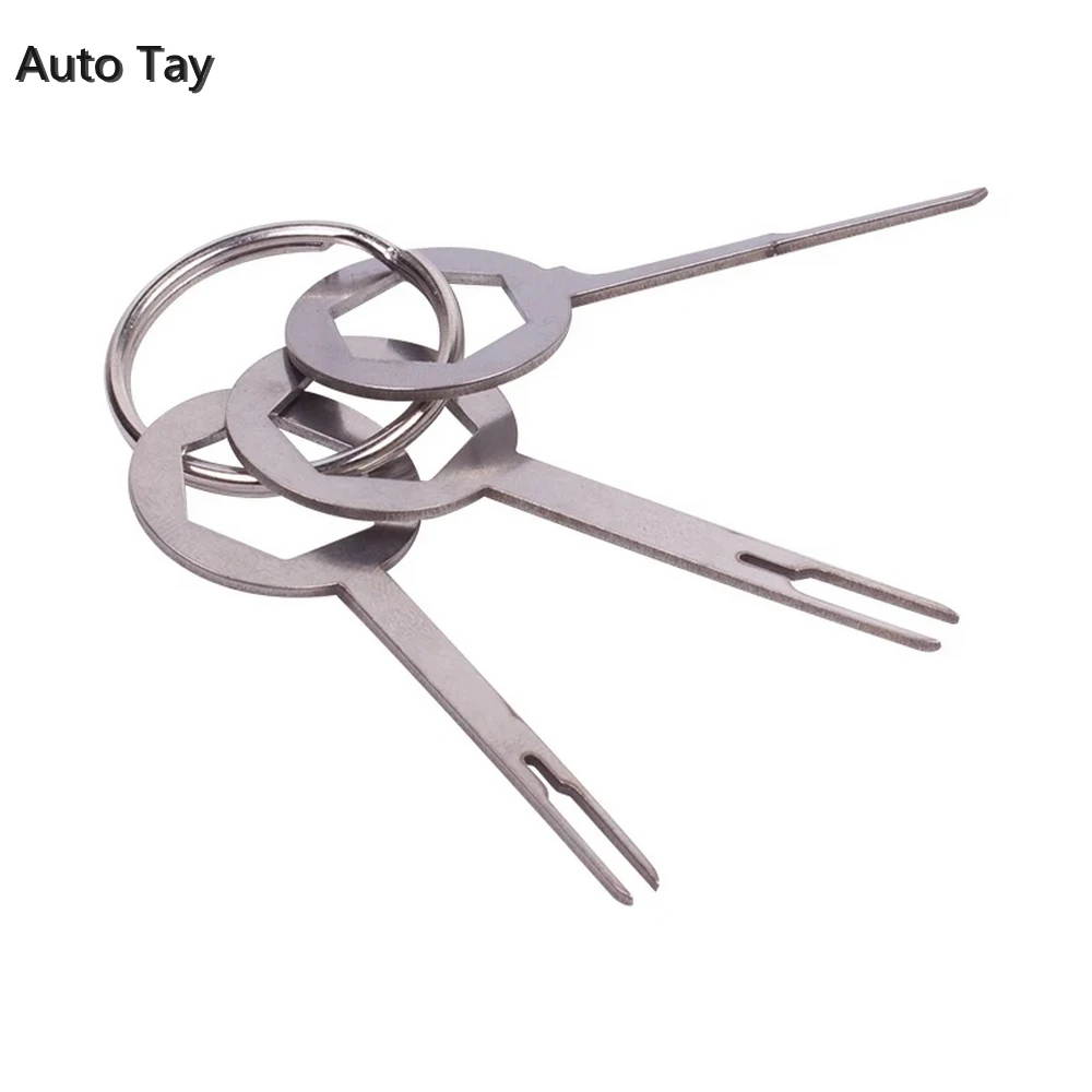 

3pcs/set Car Terminal Removal Tool Kit Automotive Pin Extractor Plug Auto Repair Tool Harness Wire Crimp Puller Remove Tool