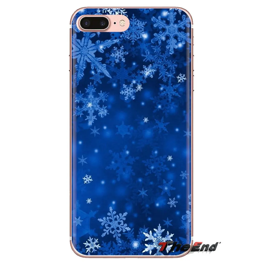 Soft Transparent Cases Covers For Samsung Galaxy S3 S4 S5 Mini S6 S7 Edge S8 S9 S10 Plus Note 3 4 5 8 9 Textures Snowflake |