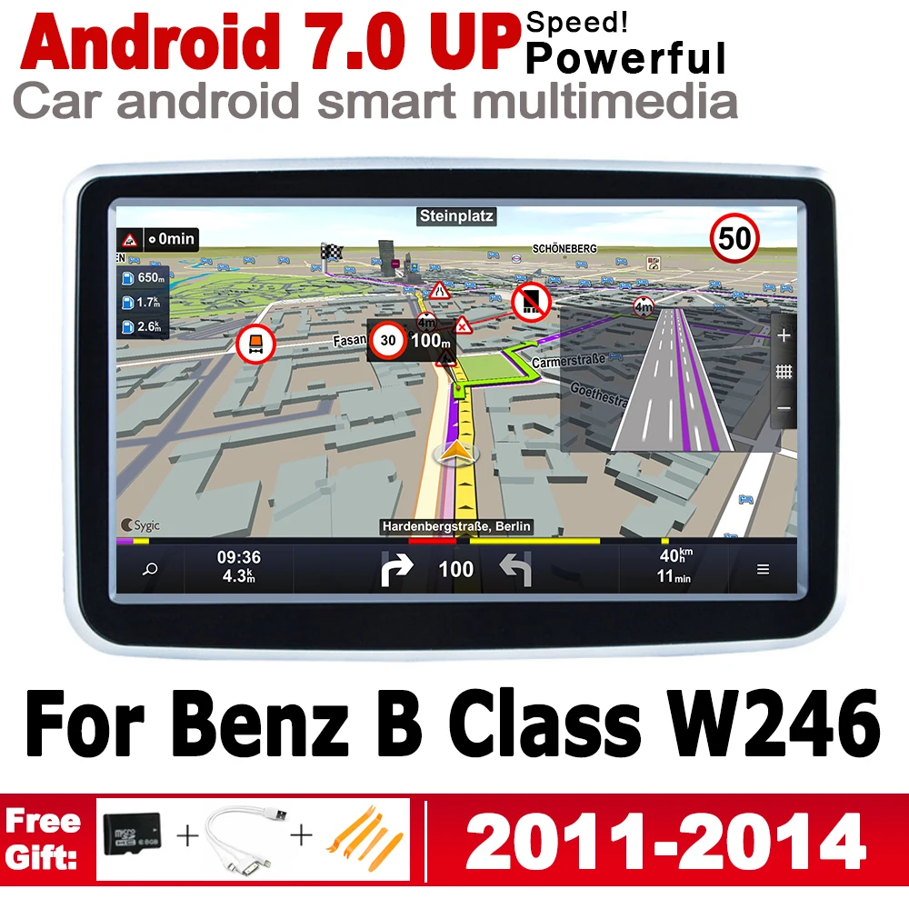 Автомобильный мультимедийный плеер NTG стерео экран Android GPS Navi карта для Mercedes Benz B