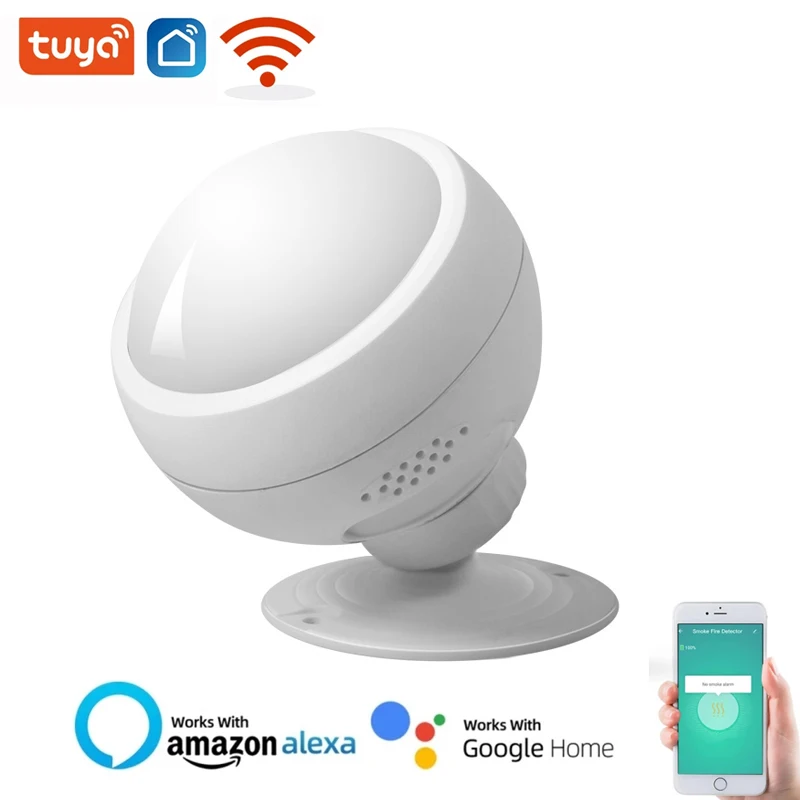 

Tuya WiFi PIR Motion Sensor Human Body Sensor Smart Home Wireless Infrared Detector Home Alarm System Work for Alexa Google Home