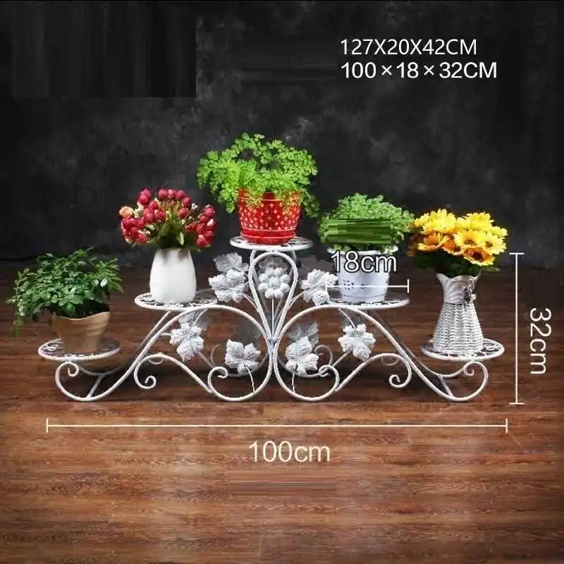 

Plante Salincagi Varanda Decoracion Exterior Decoration Terrasse Afscherming Balkon Plant Stand Shelf Balcon Flower Iron Rack