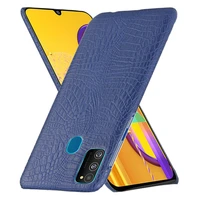 for samsung galaxy m30s pu case m30 s leather crocodile skin pc hard cover for samsung m30s case 6 4 phone case
