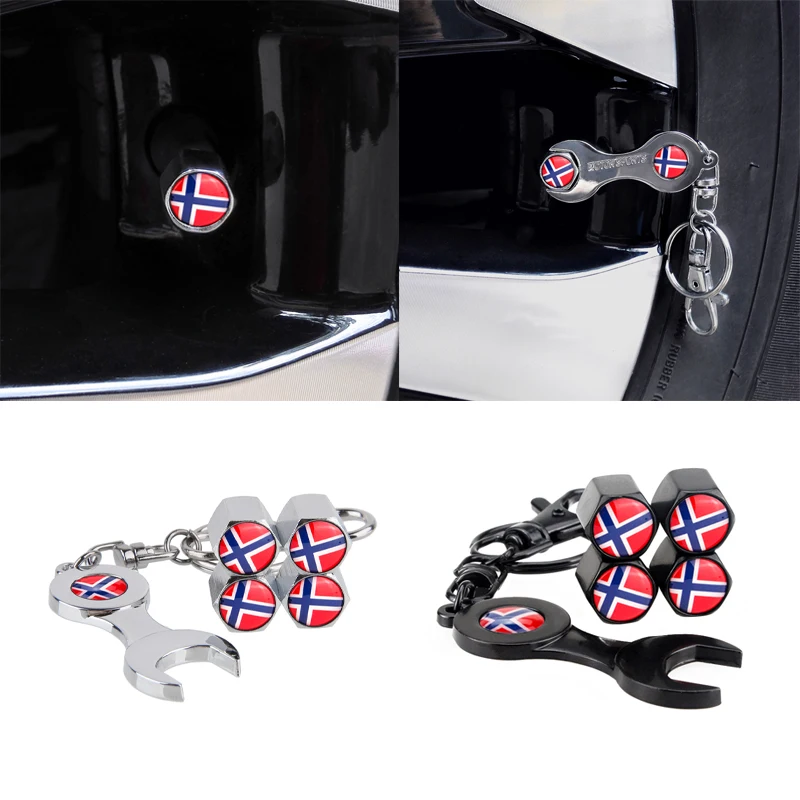 Для Smart Fortwo 450 Bmw Alpina Honda Тип R Citroen Ds4 Volvo V60 Fiat Uno Corvette Norway Flag Wheel колпачки клапана для