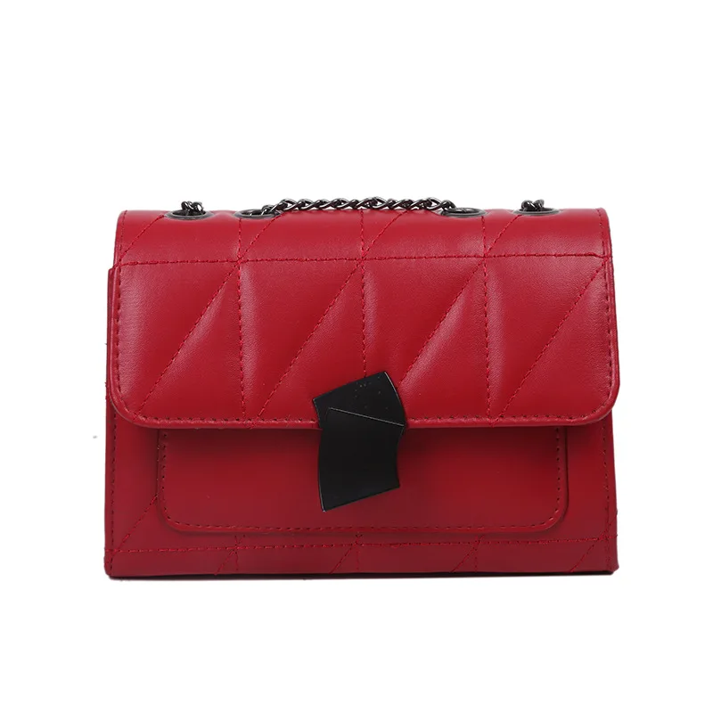 

2021 New Korean Style Messenger Bag Chain Women's Bag Shoulder Small Square Bag
