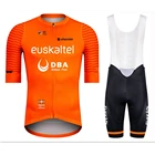 Euskadi Велоспорт команда оранжевый Велоспорт Джерси нагрудники шорты Костюм MTB одежда Bicicleta Maillot Go Pro комплект Ciclismo Hombre велосипед