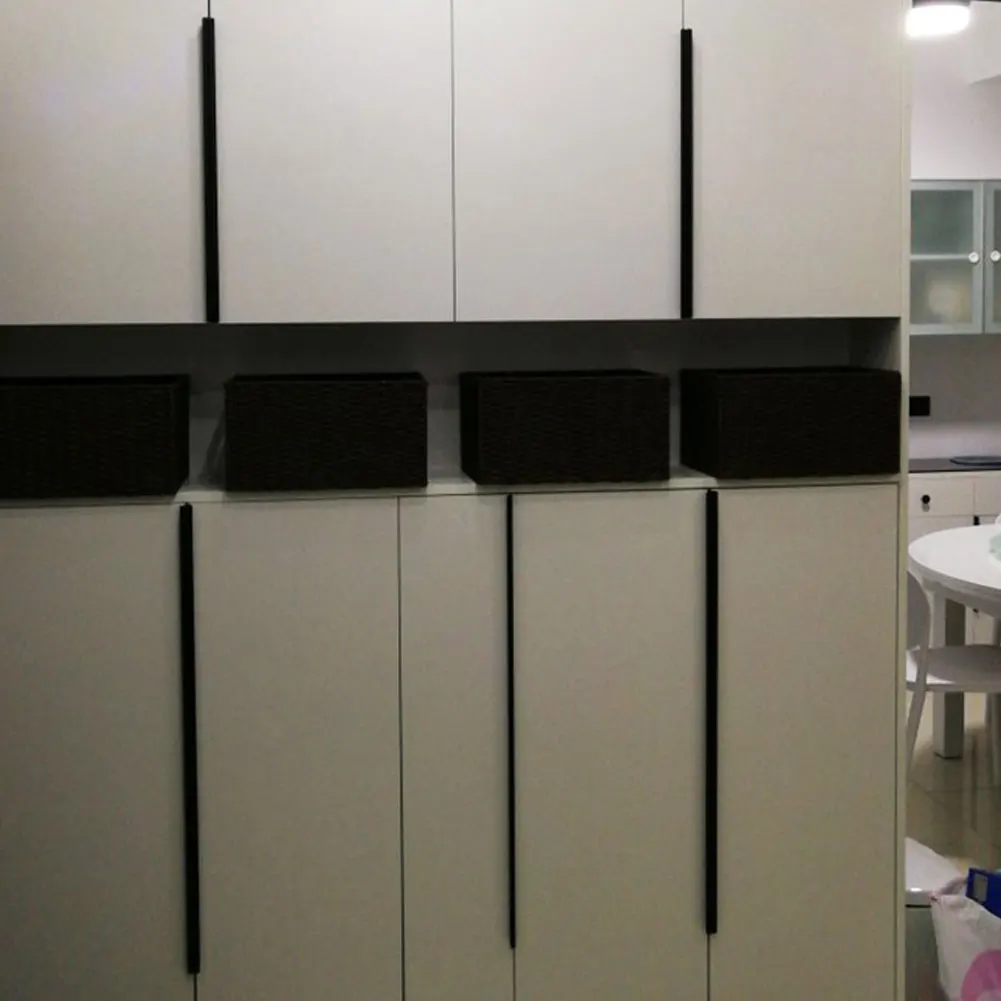 Алюминий сплав Кухня шкафа шкаф ручка для раздвижной двери дверей выдвижных