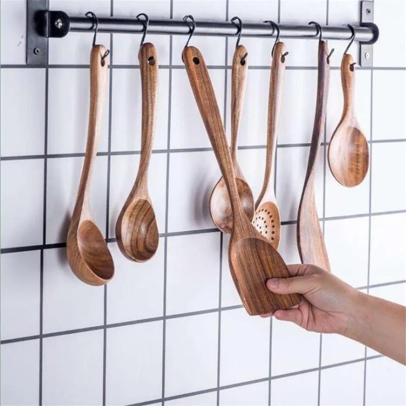 Искусственная ложка набор половников деревянные кухонные инструменты столовая