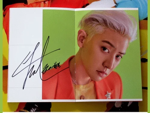 Подписанный EXO SC SeHun Chanyeol autographed What a Life mini 1-й альбом k-pop 79