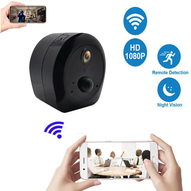 

HD1080P Mini WIFi Sports Camera Wireless Portable Outdoor Video Recorder Camcorder Infrared Night Vision Motion Detection ip Cam