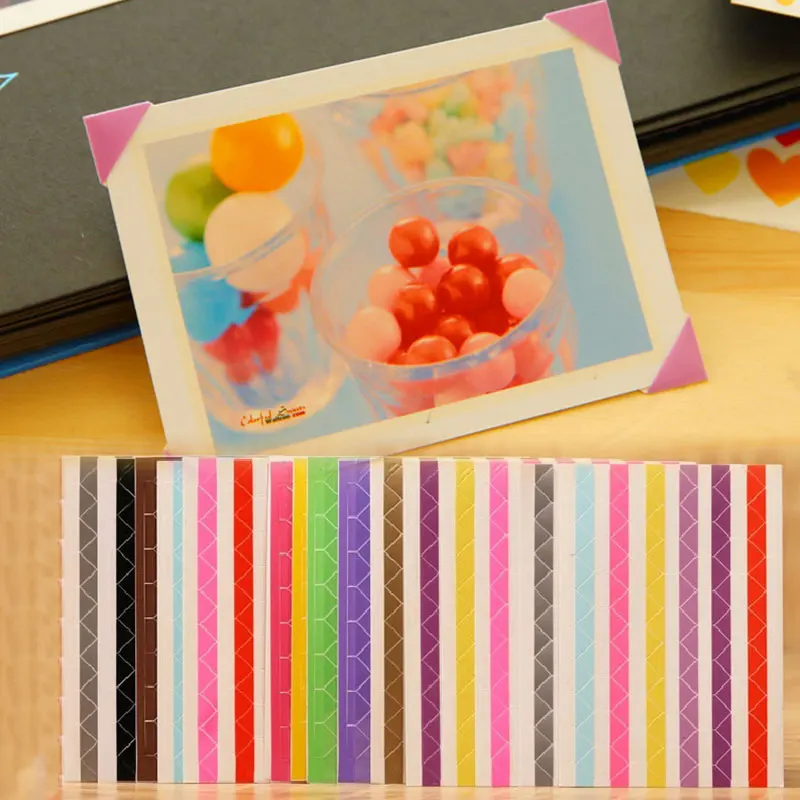 

Korean Version Cute Photo Frame Decorative Sticker Practical New Fashion Pictures Corner Creative Sweet Photo Corner Sticker