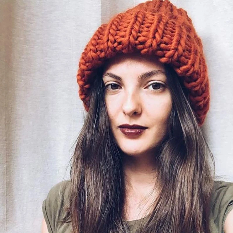 

2021 New Winter Hats for Women Faux Fur Girl Warm Beanie Solid Color Fashion Bonnet Thick Wool knitted Hat Outdoor Hat балаклава