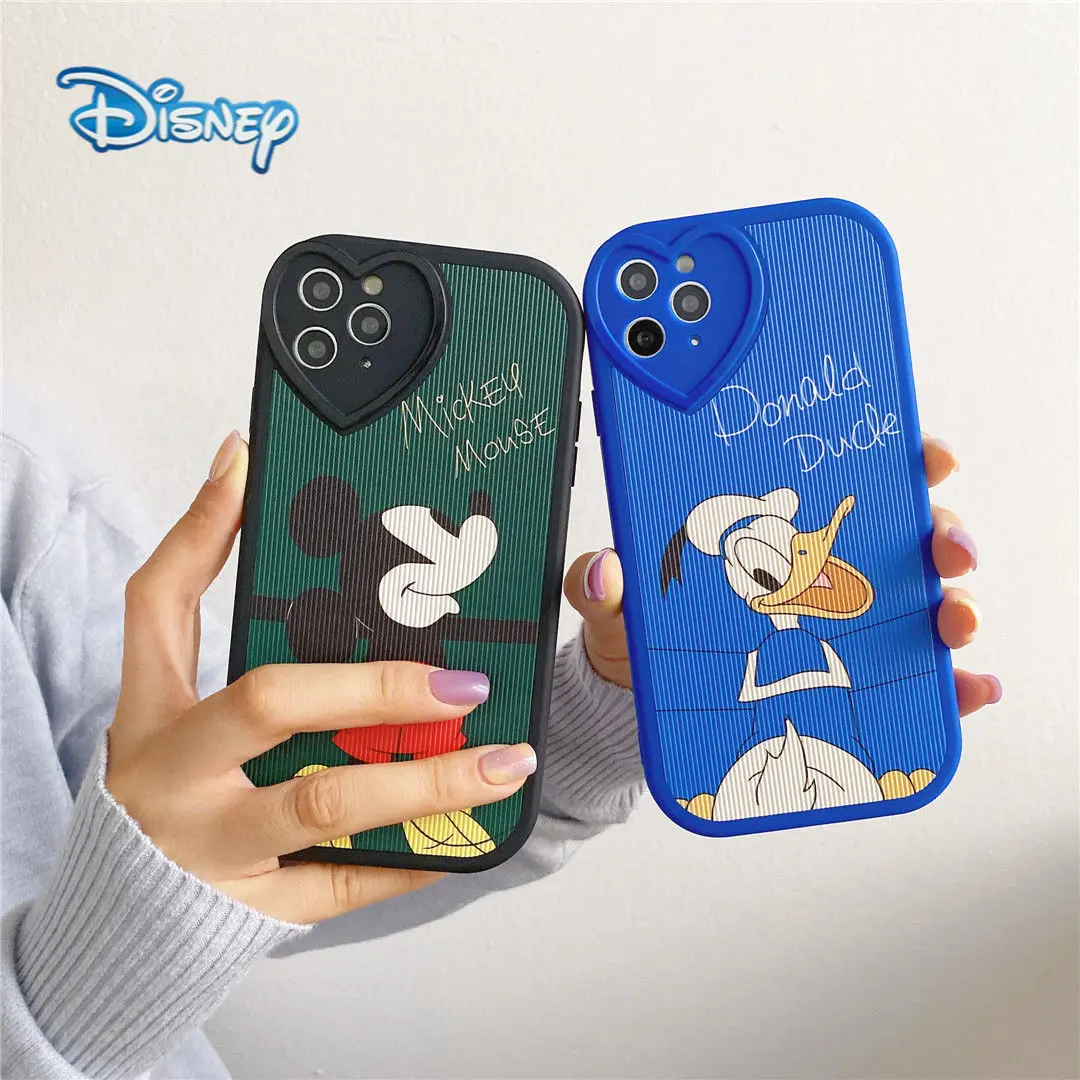 

Disney Donald Duck Cartoon Phone Case for iPhone 13 13Pro 12 12Pro 11 Pro X XS Max XR 7 8 Plus SE Kawaii Protective Cover