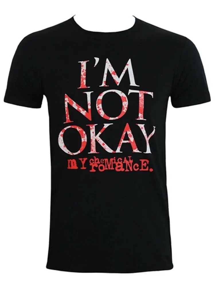 Большая мужская футболка с надписью My Chemical Romance (Я не согласен) новая официальная