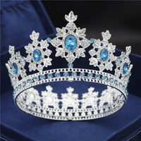 royal queen king wedding crown bride tiaras and crowns hair jewelry crystal diadem prom headdress pageant head accessories