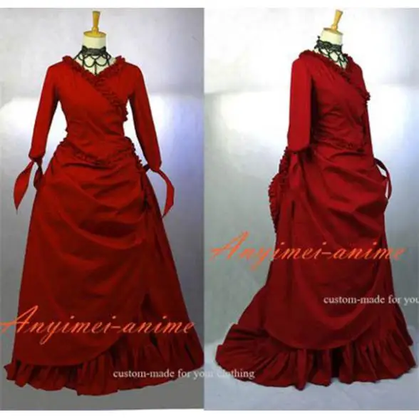 

Victorian Rococo Medieval Gown Ball Outfit Gothic Punk Dress Cosplay Costume Tailor-made[G651]