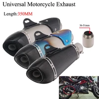 universal motorcycle yoshimura exhaust pipe escape modified carbon muffler db killer silencer for ninja 400 gsxr600 k6 r156