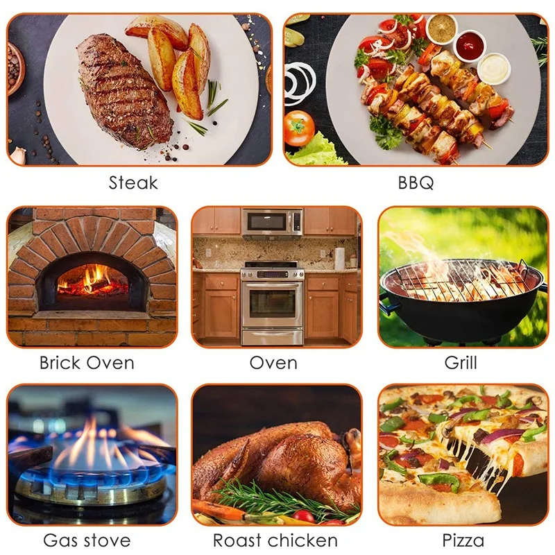 Камень для пиццы круглый камень гриля и духовки изготовление стейка толстая