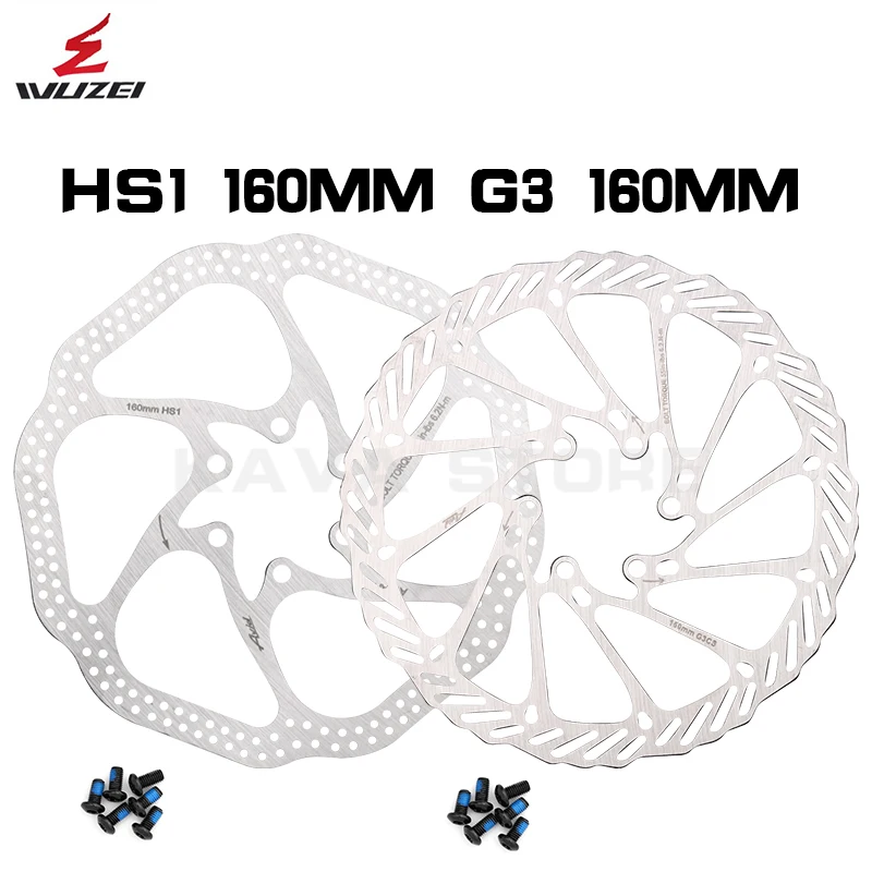 

WUZEI MTB Bicycle Hydraulic Brake 800/1550mm Cooling Brake Pads Mountain Bike Oil Pressure Brake Compatible with Shimano MT200