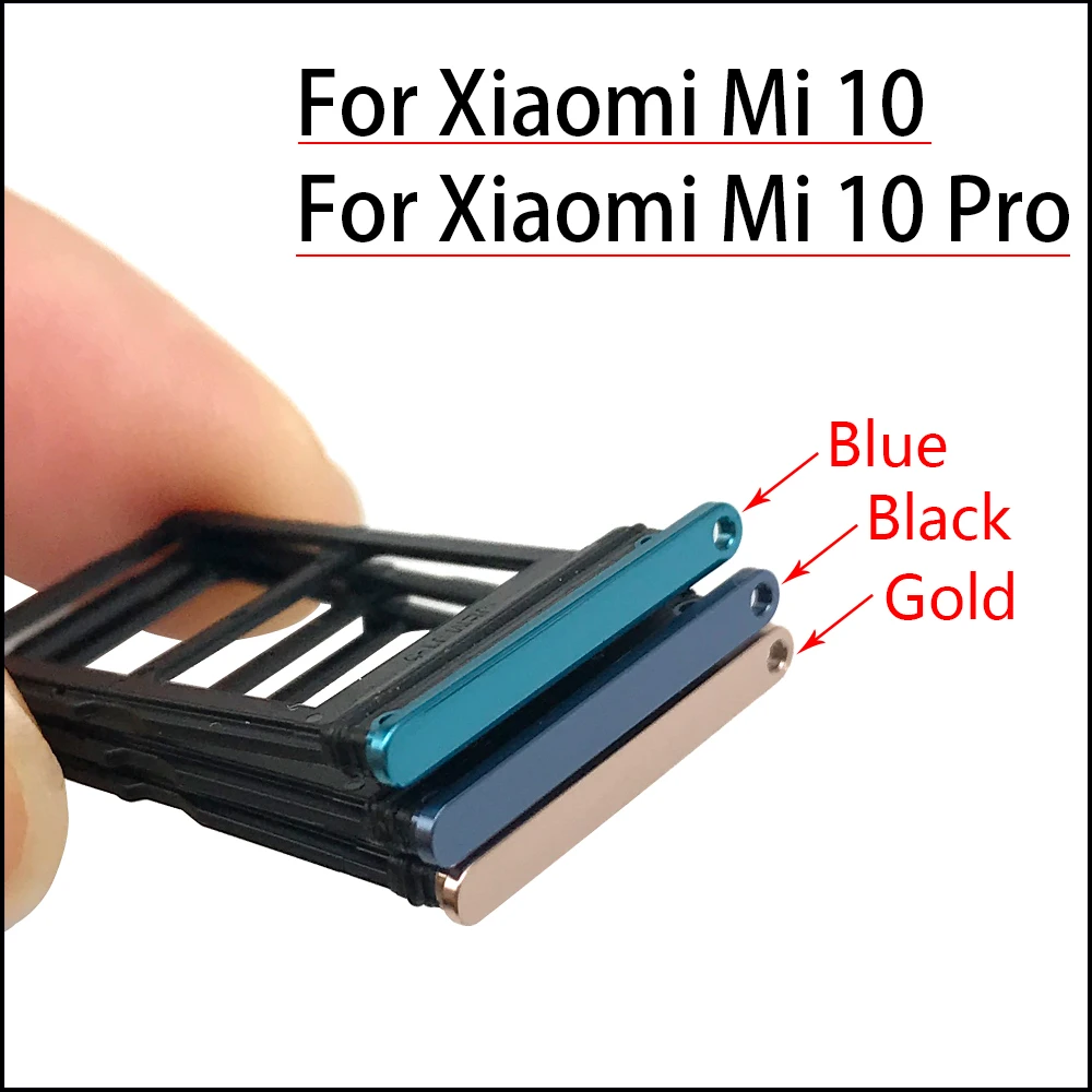 10 шт./лот новинка для Xiaomi Mi Mi10 Pro Poco X3 MI 10T микро нано сим-карты держатель лотка Слот