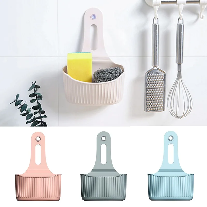 

Portable Sink Shelf Soap Sponge Drain Rack Silicone Storage Basket Bag Faucet Holder Adjustable Holder Sink Kitchen Accessories