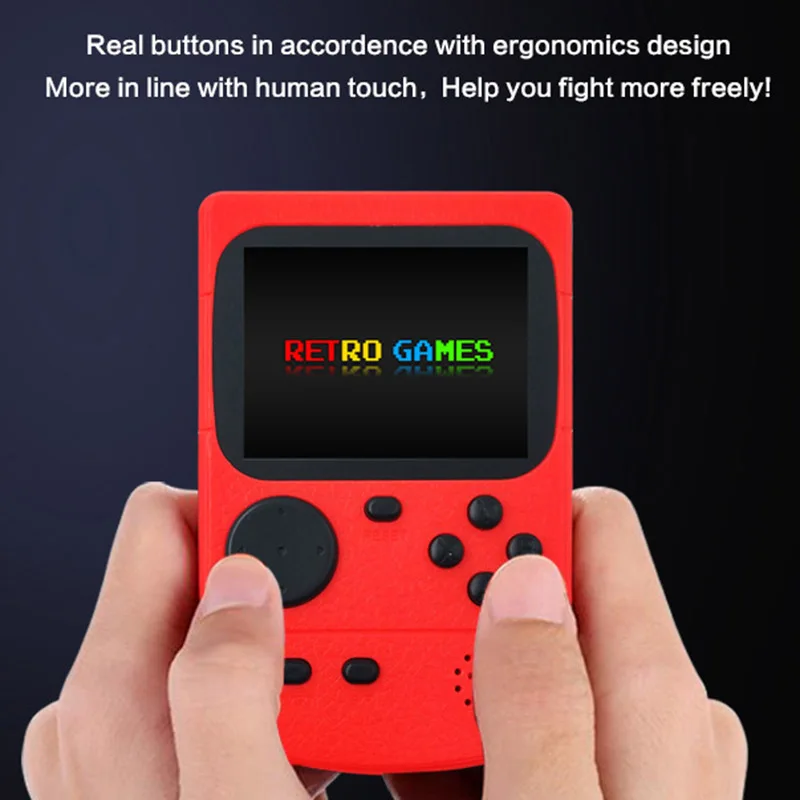 Встроенный 500 игр Ретро Мини Портативная видео игровая консоль 8 Bit 3 0 дюймов