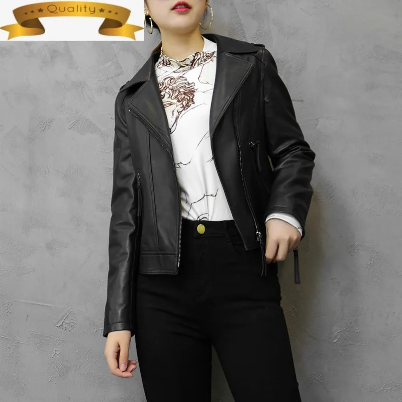 

Genuine Leather Women Jacket Sheepskin Jacket Women Short Coats and Jackets Spring Autumn Chaqueta Cuero Hombre YP-11012 Pph417