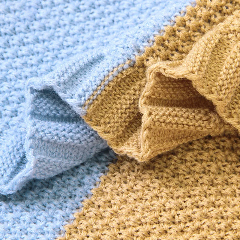 Детское трикотажное одеяло Радужное покрывало чехол для детской коляски пеленка