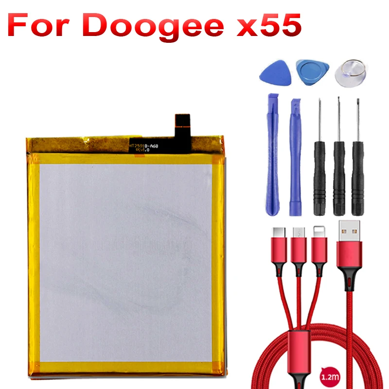 Аккумулятор 2800 мАч для Doogee X55 аккумулятор + USB кабель набор