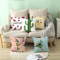 pillowcase cute cactus cushion covers 4545 sofa cushions pillow cases cotton linen home decor pillow cover 0214